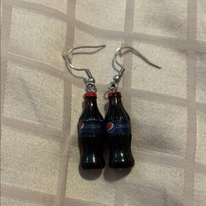 Pepsi Logo Mini Bottle Earrings